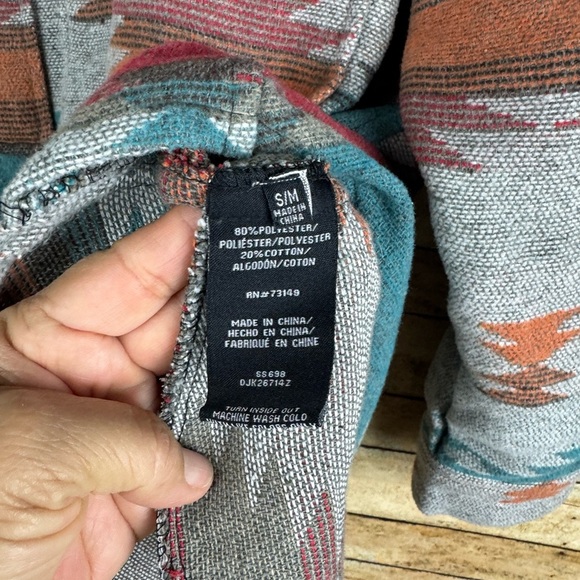 The Post Jacket Womens Medium Blue Southwestern Aztec Western Rodeo sz S/M - Picture 5 of 6